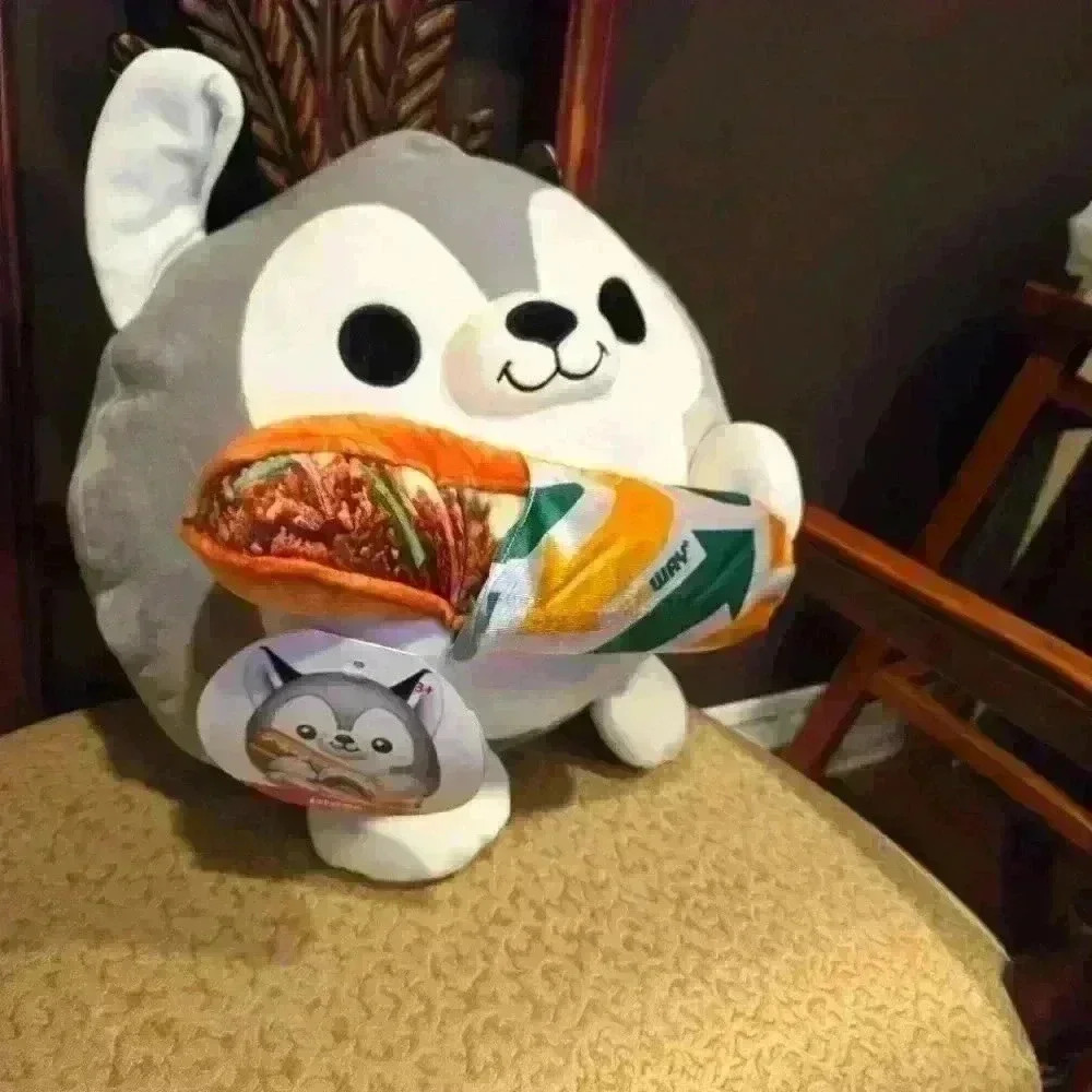 Shackles the Huskey - Subway soft Plush by ZURU,Size 14" - Picture 4 of 5